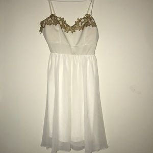 White and Gold dress
